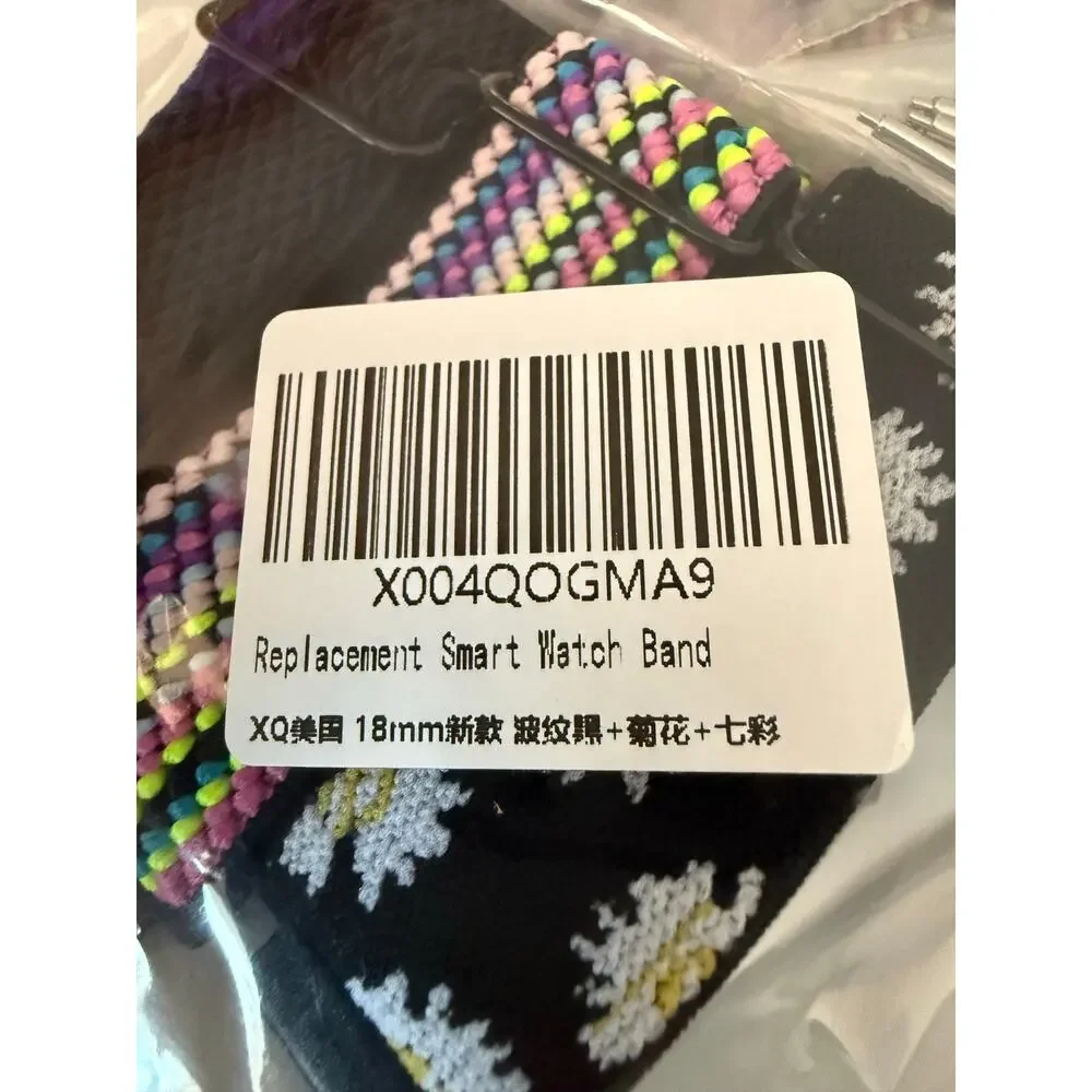 6/$25 NWT Replacement Smart Watch Band XQ USA 18mm Watch Bands (3)